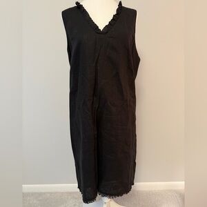 Tommy Bahama Black Two Palms Linen Dress Size XL
